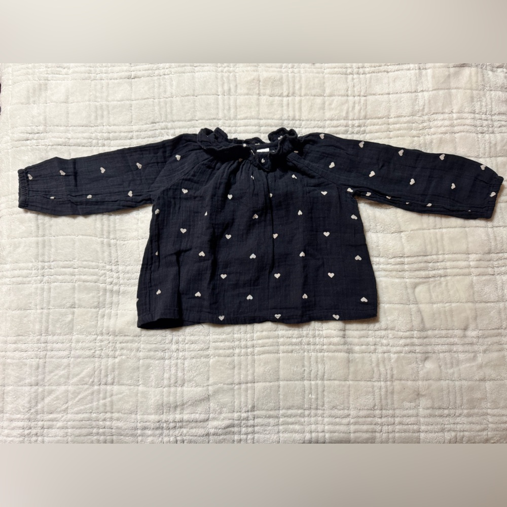 GAP Black Top with White Dots